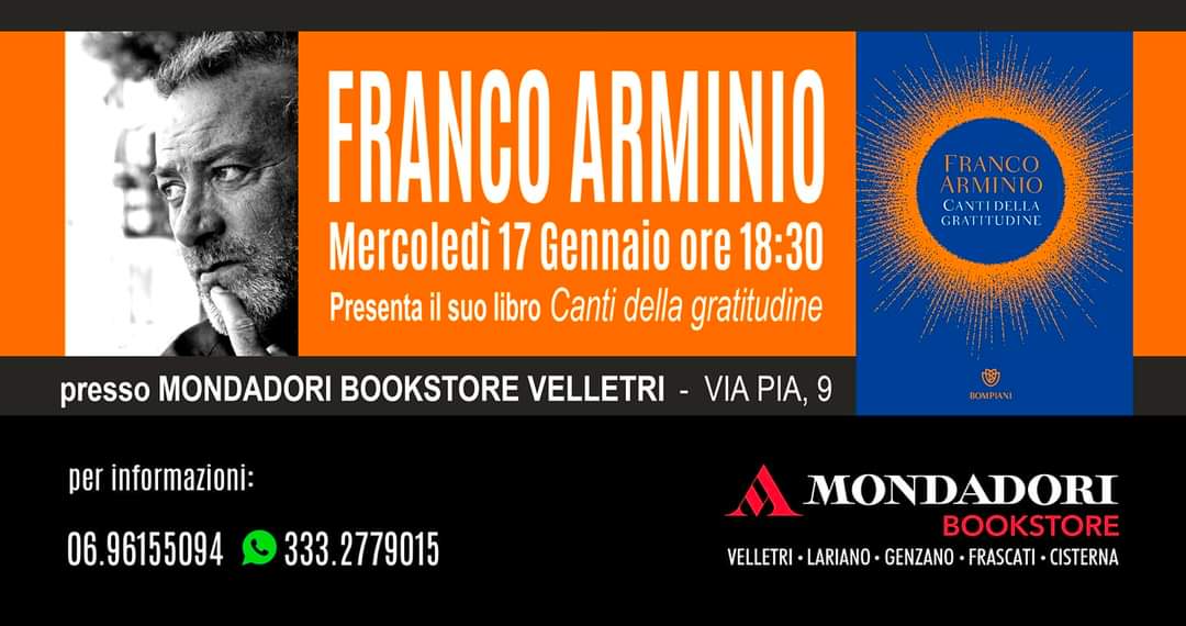 Velletri, il poeta e scrittore Franco Arminio in arrivo alla Libreria  Mondadori - Velletri Life - 2024